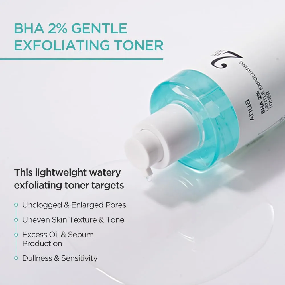BHA 2% تونر لایه بردار و کنترل منافذ آنوا
