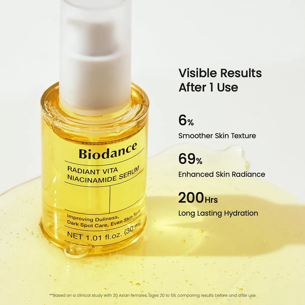 سرم روشن کننده و ضد لک ویتا نیاسینامید بایودنس Biodance اصل