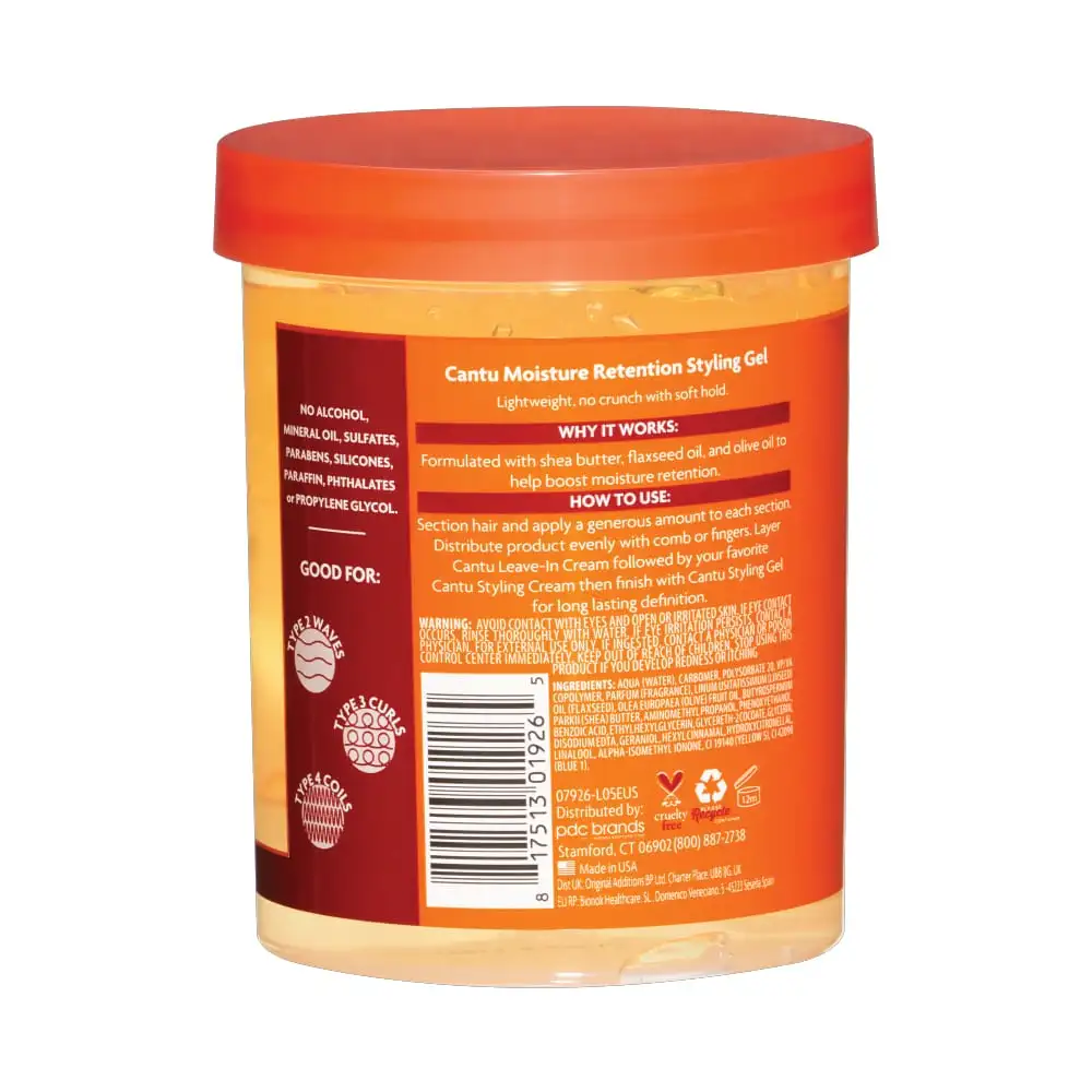 ژل حالت دهنده و حفظ رطوبت مو کانتو حاوی شی باتر، بذر کتان و روغن زیتون اصل
