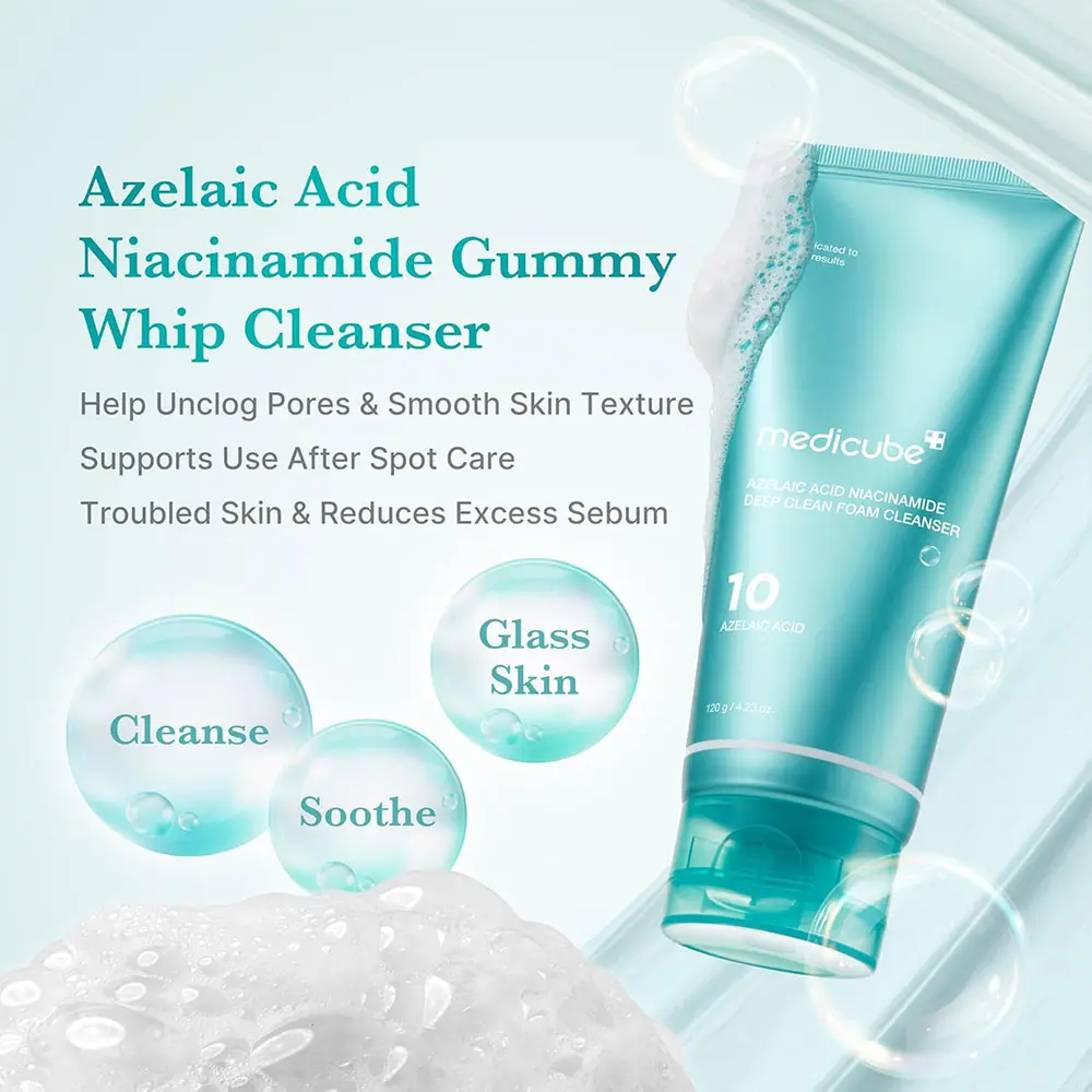 medicube azelaic acid niacinamide deep clean foam cleanser image 2