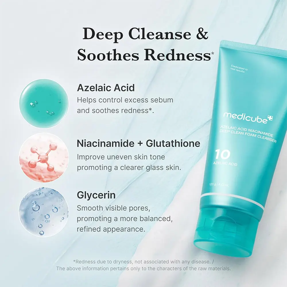 medicube azelaic acid niacinamide deep clean foam cleanser image 3