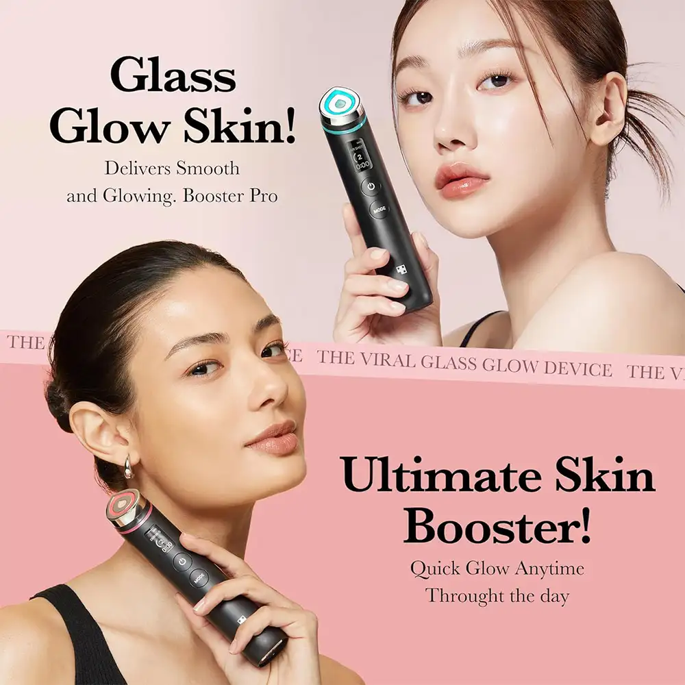 دستگاه جوانساز بوستر پرو مدی کیوب اصل مدل Medicube AGE R Booster Pro، ماساژور زیبایی 6 کاره کره‌ای برای افزایش جذب محصولات پوستی، کمک به شفافیت، درخشندگی، مراقبت منافذ، بهبود ظاهر الاستیسیته و ایجاد جلوه پوست شیشه‌ای