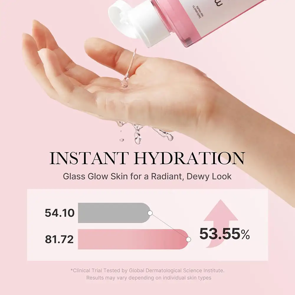 تونر صورتی تسکین‌دهنده و روشن‌کننده سیکا مدی کیوب اصل مدل Medicube PDRN Toner Salmon DNA PDRN CICA Soothing Toner