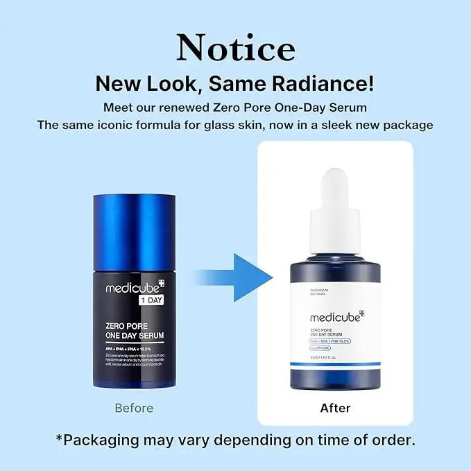 سرم وان دی لایه بردار و کنترل منافذ مدی کیوب اصل مدل MEDICUBE Zero Pore One Day Serum