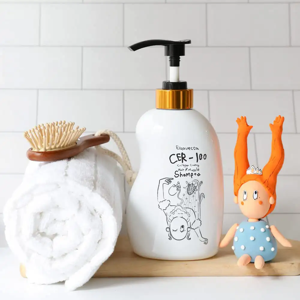 شامپو کلاژن الیزاوکا اصل مدل Elizavecca CER 100 Collagen Coating Hair A+ Muscle Shampoo