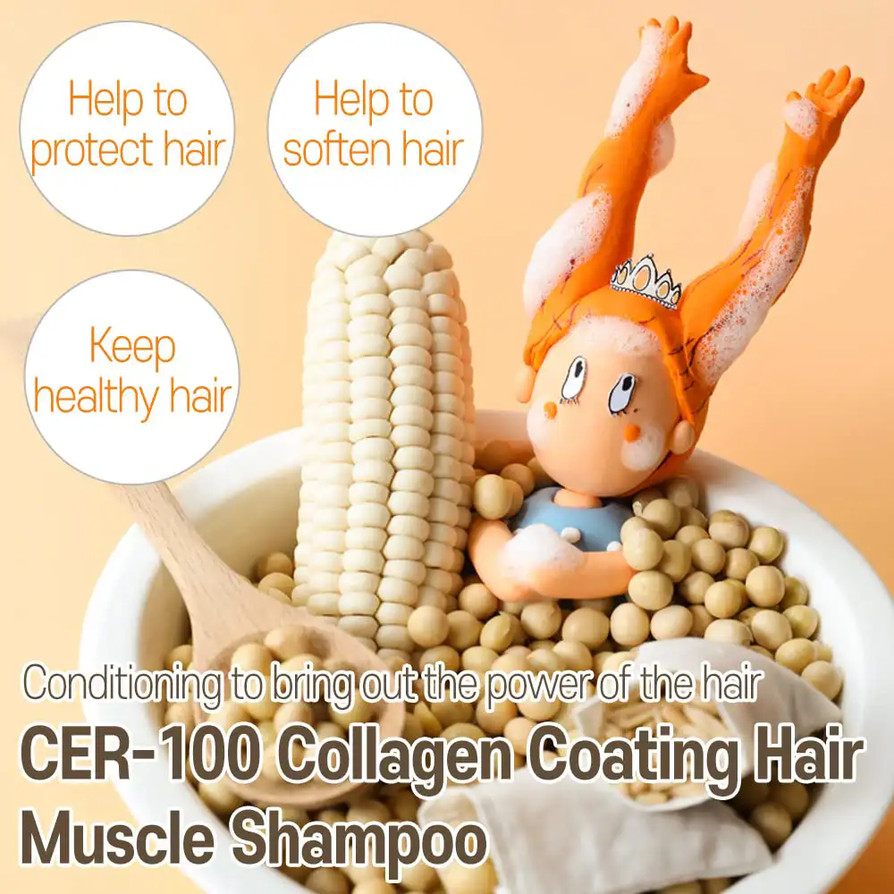 شامپو کلاژن الیزاوکا اصل مدل Elizavecca CER 100 Collagen Coating Hair A+ Muscle Shampoo