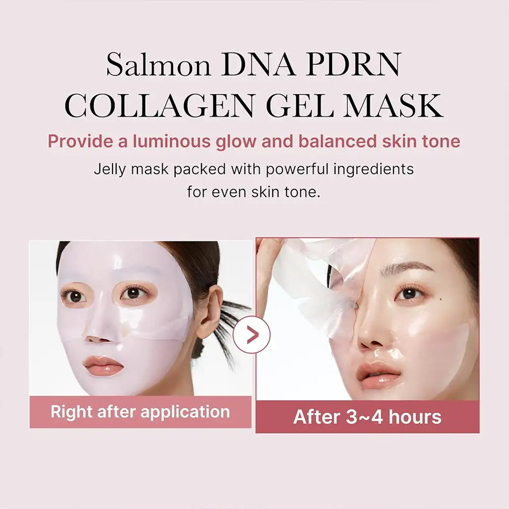 ماسک ژلی مدی کیوب سالمون DNA PDRN پینک کلاژن اصل آبرسان و درخشان‌کننده پوست