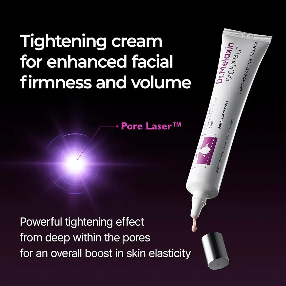 کرم ضد چروک و جمع کننده منافذ دکتر ملاکسین اصل مدل Facephalt Tightening Cream