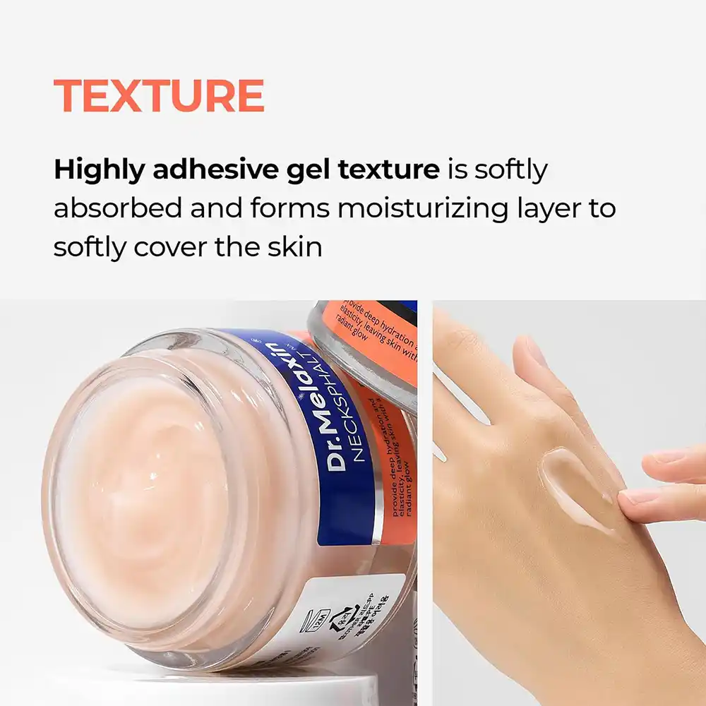 کرم گردن دکتر ملاکسین اصل مدل Necksphalt ECM Ceramide ضد چروک و لیفت کننده پوست گردن