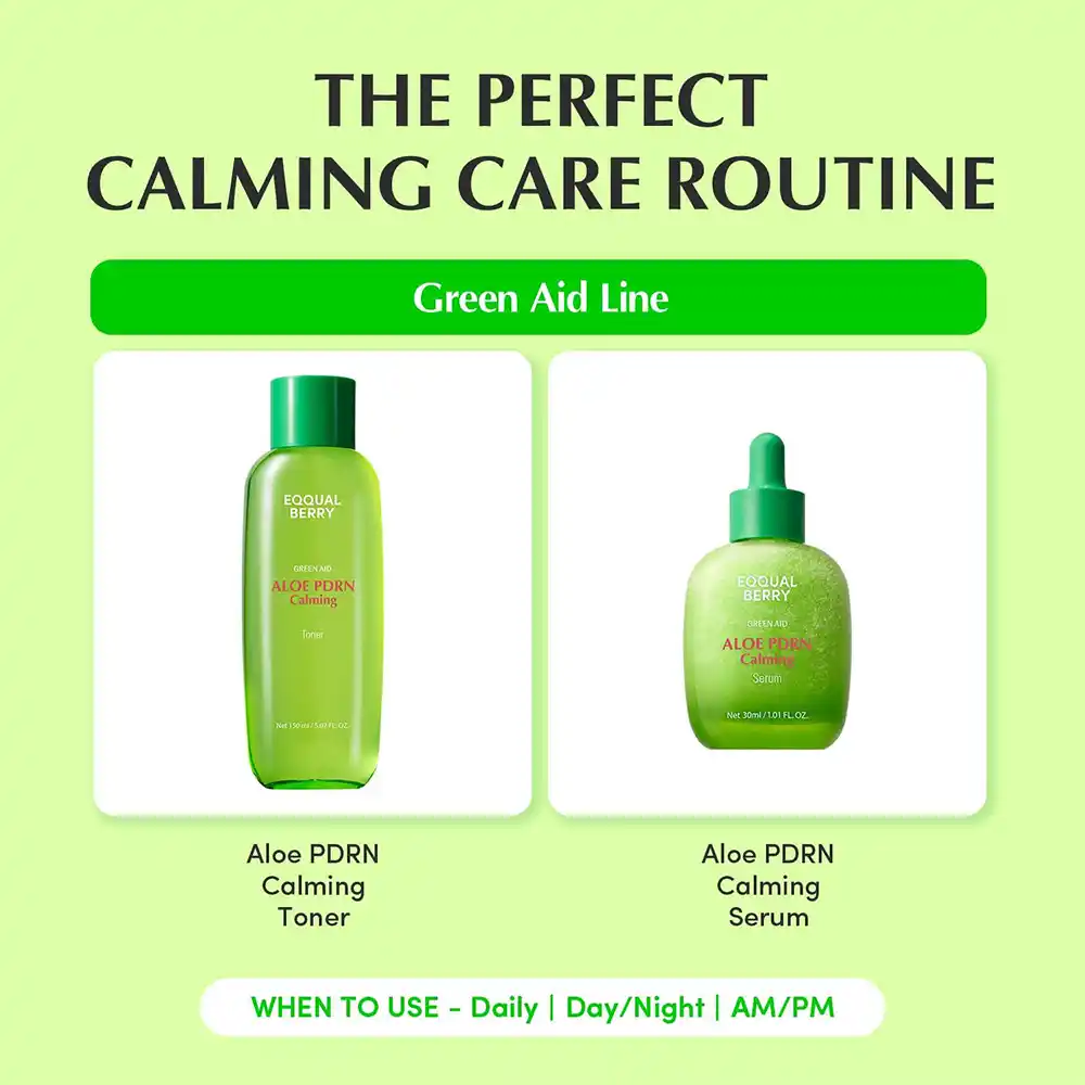 تونر PDRN آلوئه‌ورا اکوال بری EQQUALBERRY Aloe Calming Toner تسکین‌دهنده پوست حساس کره‌ای 150ml