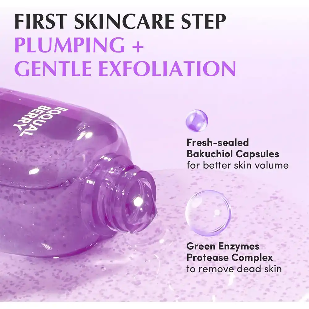 تونر کپسولی باکوچیول اکوال بری EQQUALBERRY Bakuchiol Plumping ضد چروک و جوان‌ساز کره‌ای 150ml