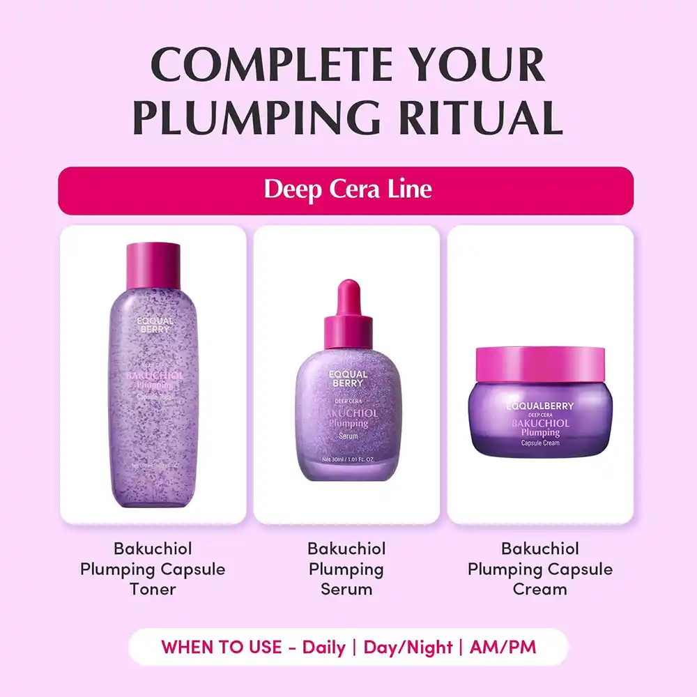 تونر کپسولی باکوچیول اکوال بری EQQUALBERRY Bakuchiol Plumping ضد چروک و جوان‌ساز کره‌ای 150ml