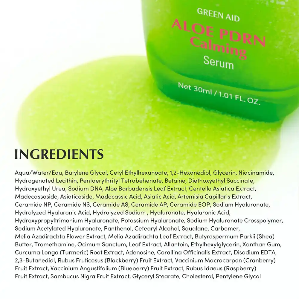 سرم ترمیم‌کننده و تسکین‌دهنده PDRN و آلوئه‌ورا اکوال بری EQQUALBERRY Aloe PDRN Calming Serum کره‌ای 30ml برای پوست حساس و آسیب‌دیده
