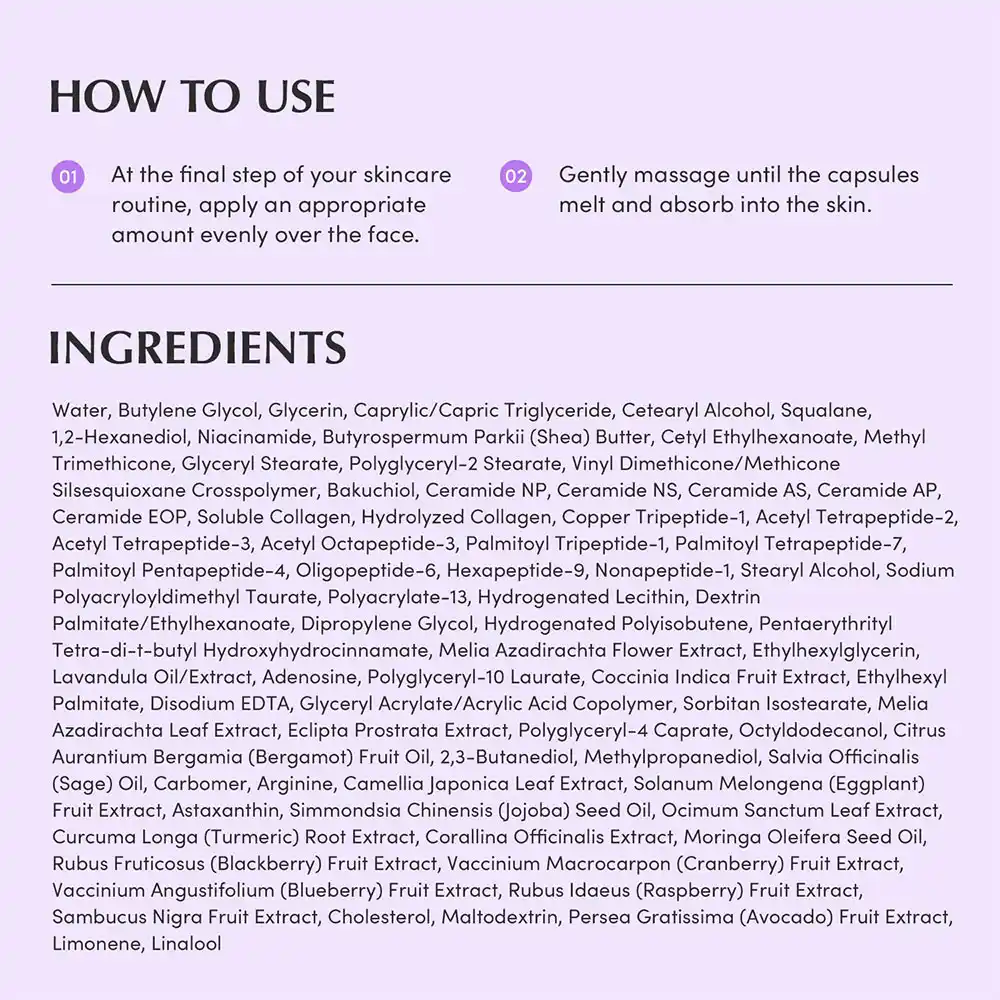 کرم کپسولی باکوچیول اکوال بری EQQUALBERRY Bakuchiol Plumping Capsule Cream ضد چروک و جوان‌ساز کره‌ای 50ml با 5 نوع کلاژن و سرامیدکرم کپسولی باکوچیول اکوال بری EQQUALBERRY Bakuchiol Plumping Capsule Cream ضد چروک و جوان‌ساز کره‌ای 50ml با 5 نوع کلاژن و سرامید