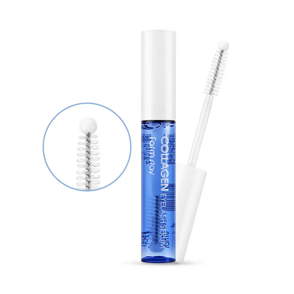 سرم تقویت مژه کلاژن فارم استی Farmstay Collagen Eyelash Serum 10g با برس دوتایی برای رشد و ضخیم‌تر شدن مژه حاوی کلاژن و هیالورونیک اسید