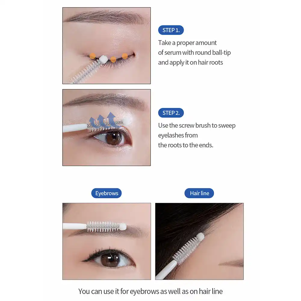 سرم تقویت مژه کلاژن فارم استی Farmstay Collagen Eyelash Serum 10g با برس دوتایی برای رشد و ضخیم‌تر شدن مژه حاوی کلاژن و هیالورونیک اسید