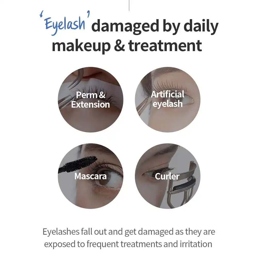 سرم تقویت مژه کلاژن فارم استی Farmstay Collagen Eyelash Serum 10g با برس دوتایی برای رشد و ضخیم‌تر شدن مژه حاوی کلاژن و هیالورونیک اسید