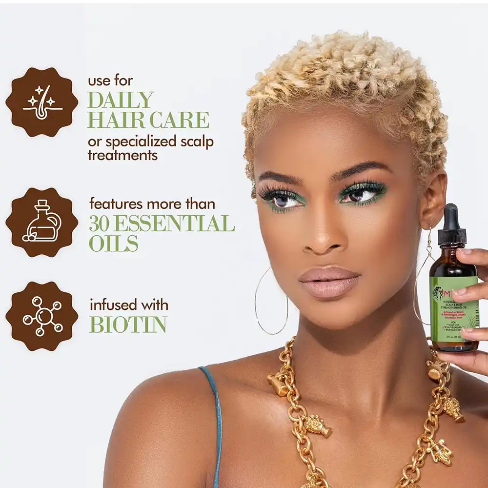 روغن ضد ریزش مو رزماری و نعناع میله ارگانیک Mielle Rosemary Mint Scalp Hair Oil حاوی بیوتین و روغن‌های اساسی برای تقویت مو و درمان پوست سر خشک