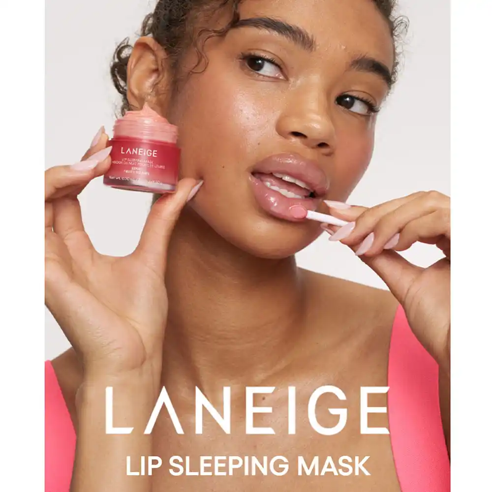 ماسک لب شب توت فرنگی لانیژ Laneige Lip Sleeping Mask EX Berry با ویتامین C، کره شی و کمپلکس توت برای آبرسانی، ترمیم و نرمی لب‌های خشک 20 گرم