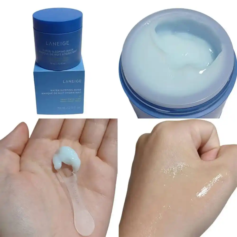 ماسک خواب آبرسان لانیژ Laneige Water Sleeping Mask EX با ۳ نوع هیالورونیک اسید، نیاسینامید و فناوری Moisture Wrap برای آبرسانی عمیق و روشنی پوست در طول شب