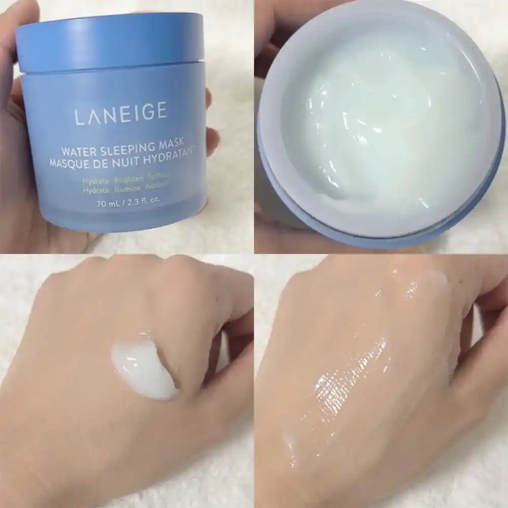 ماسک خواب آبرسان لانیژ Laneige Water Sleeping Mask EX با ۳ نوع هیالورونیک اسید، نیاسینامید و فناوری Moisture Wrap برای آبرسانی عمیق و روشنی پوست در طول شب