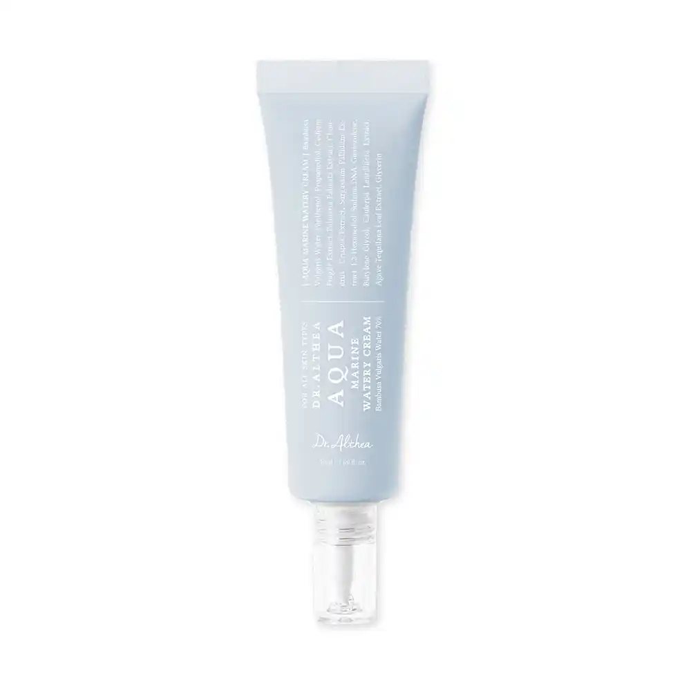 کرم آبرسان آکوا مارین دکتر آلتیا Dr. Althea Aqua Marine Watery Cream با آب بامبو و هیالورونیک اسید برای آبرسانی عمیق پوست