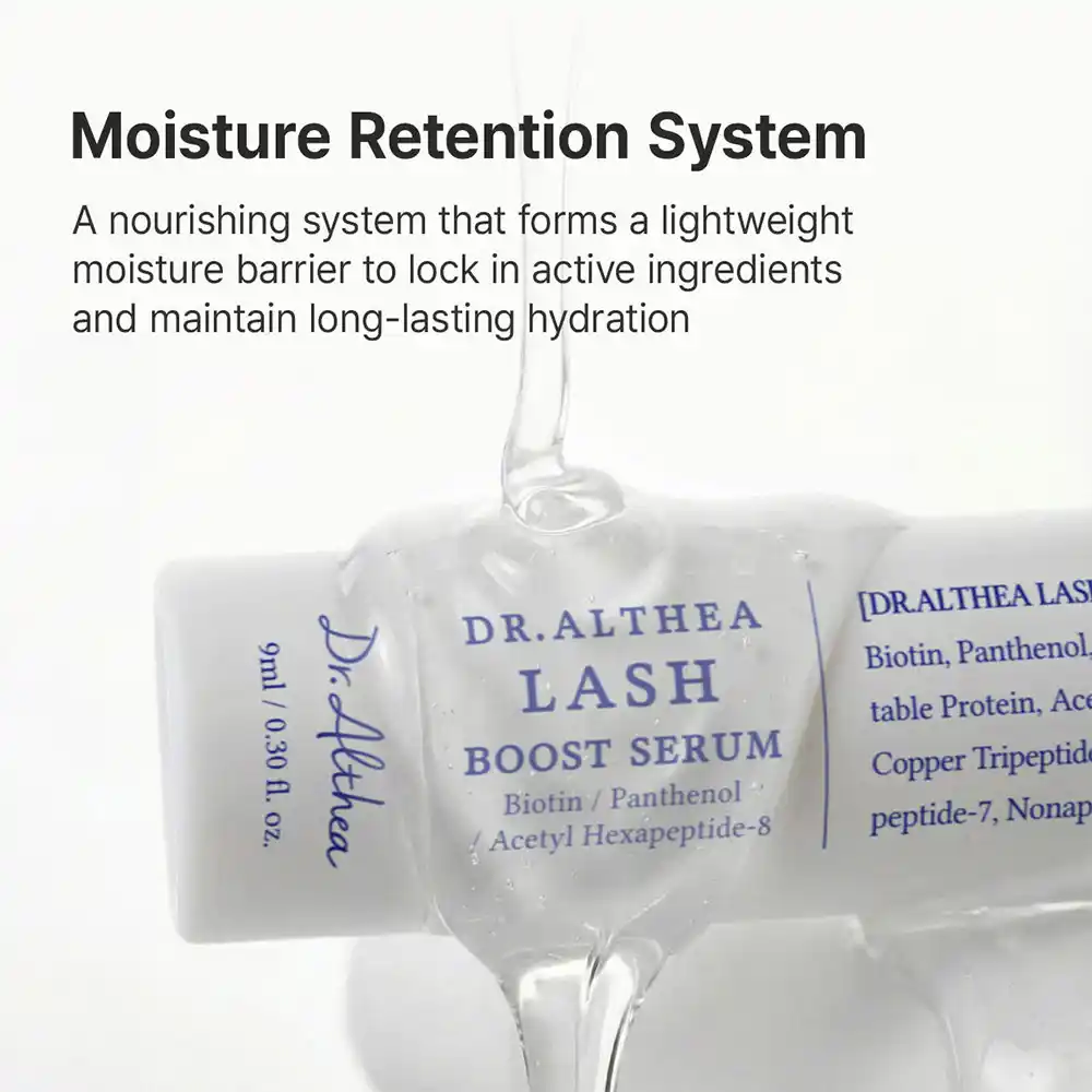سرم تقویت مژه دکتر آلتیا Dr. Althea Lash Boost Serum با بیوتین و کمپلکس ۱۲ پپتیدی برای مژه‌های پرپشت‌تر و درخشان