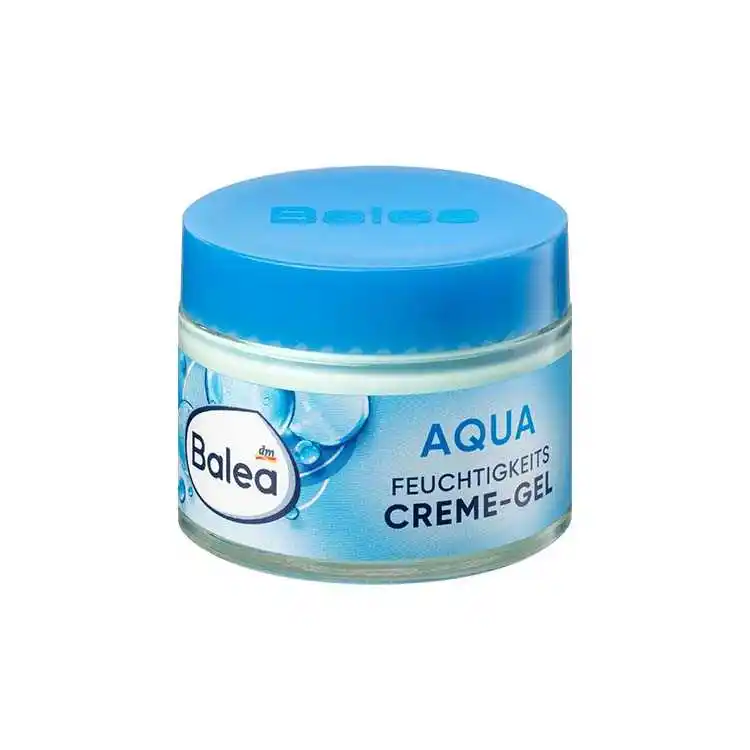 ژل کرم مرطوب‌کننده و آبرسان باله‌آ مدل Balea Aqua با اسید هیالورونیک، حجم ۵۰ میلی‌لیتر