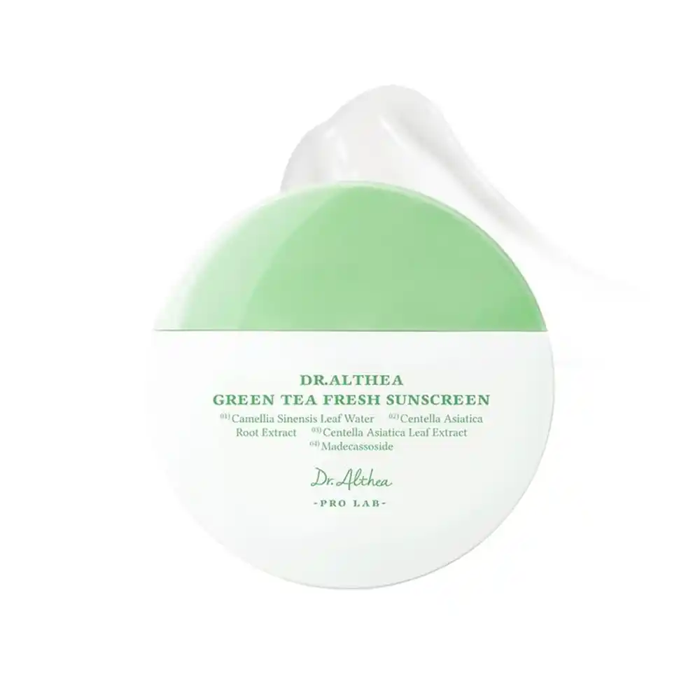 ضدآفتاب چای سبزدکترآلتیا |Dr.Althea Green Tea FreshSPF50|تسکین پوست خشک و حساس