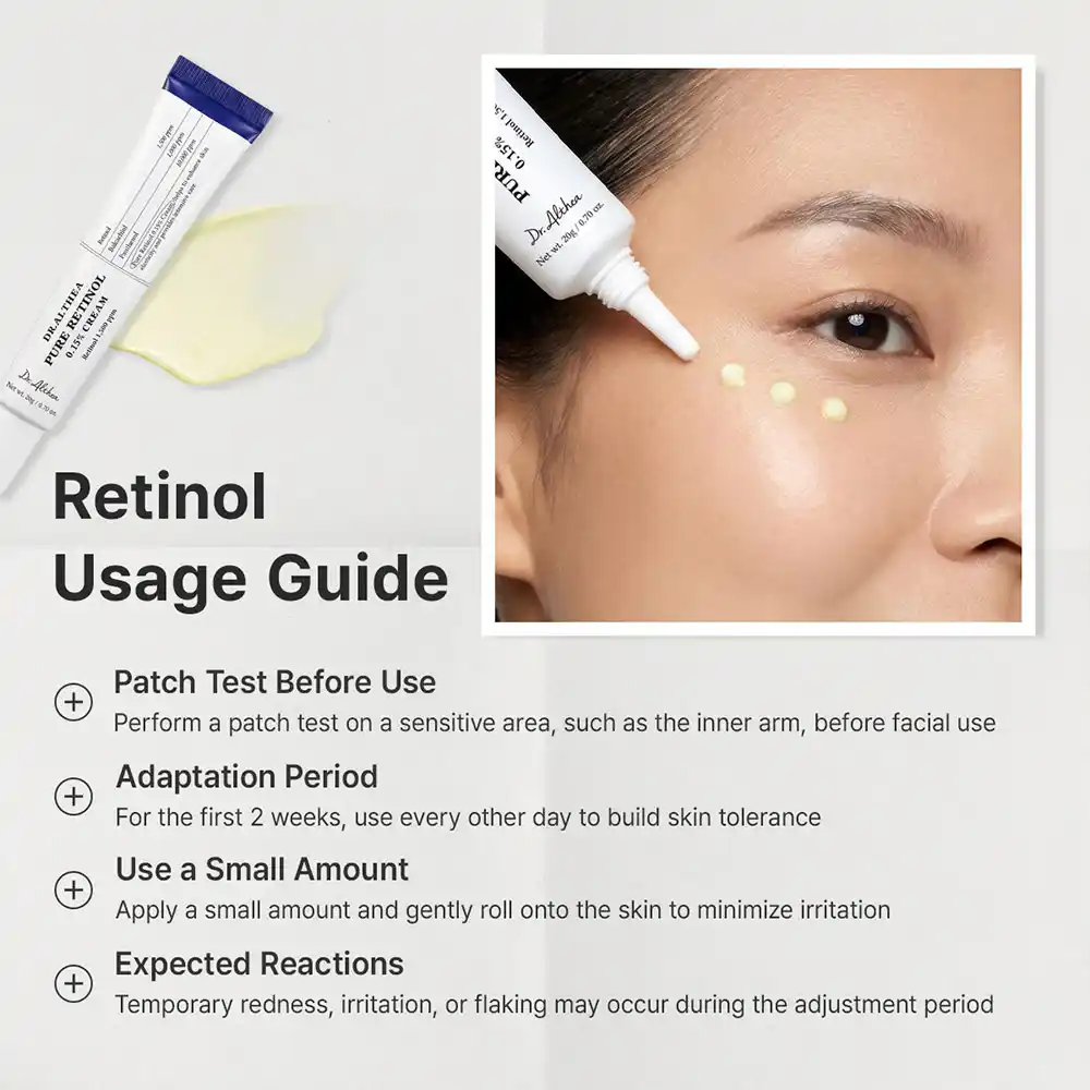 کرم رتینول 0.15 درصد دکتر التیا ضد چروک و جوانساز پوست Dr. Althea Pure Retinol 0.15