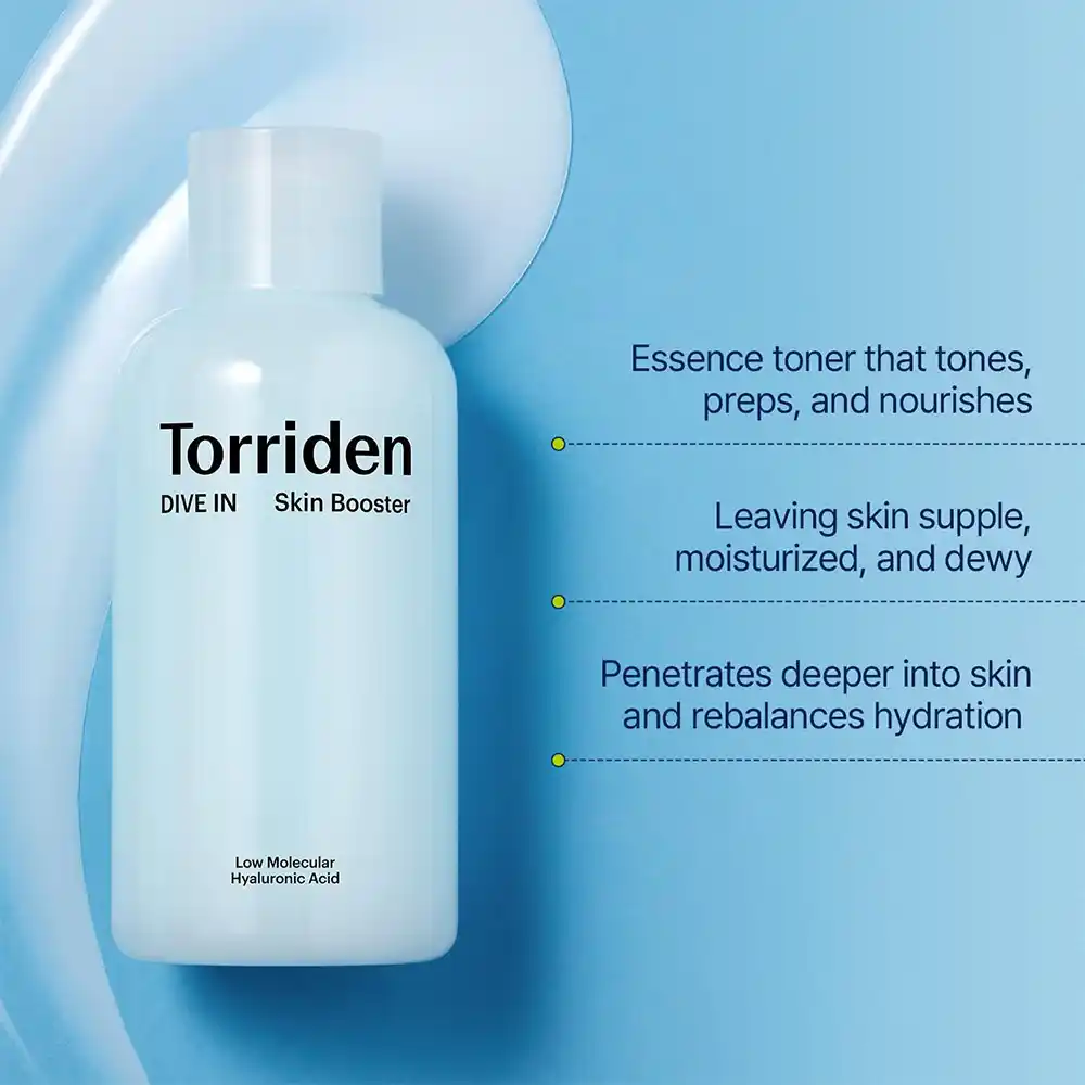 بوستر آبرسان هیالورونیک اسید توریدن TORRIDEN Dive In Low Molecular Hyaluronic Acid Skin Booster