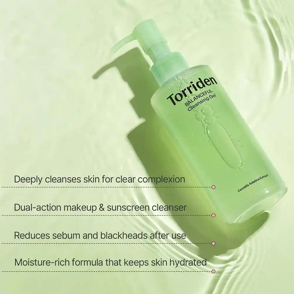ژل شستشو تسکین دهنده سیکا توریدن Torriden Balanceful Cica Cleansing Gel