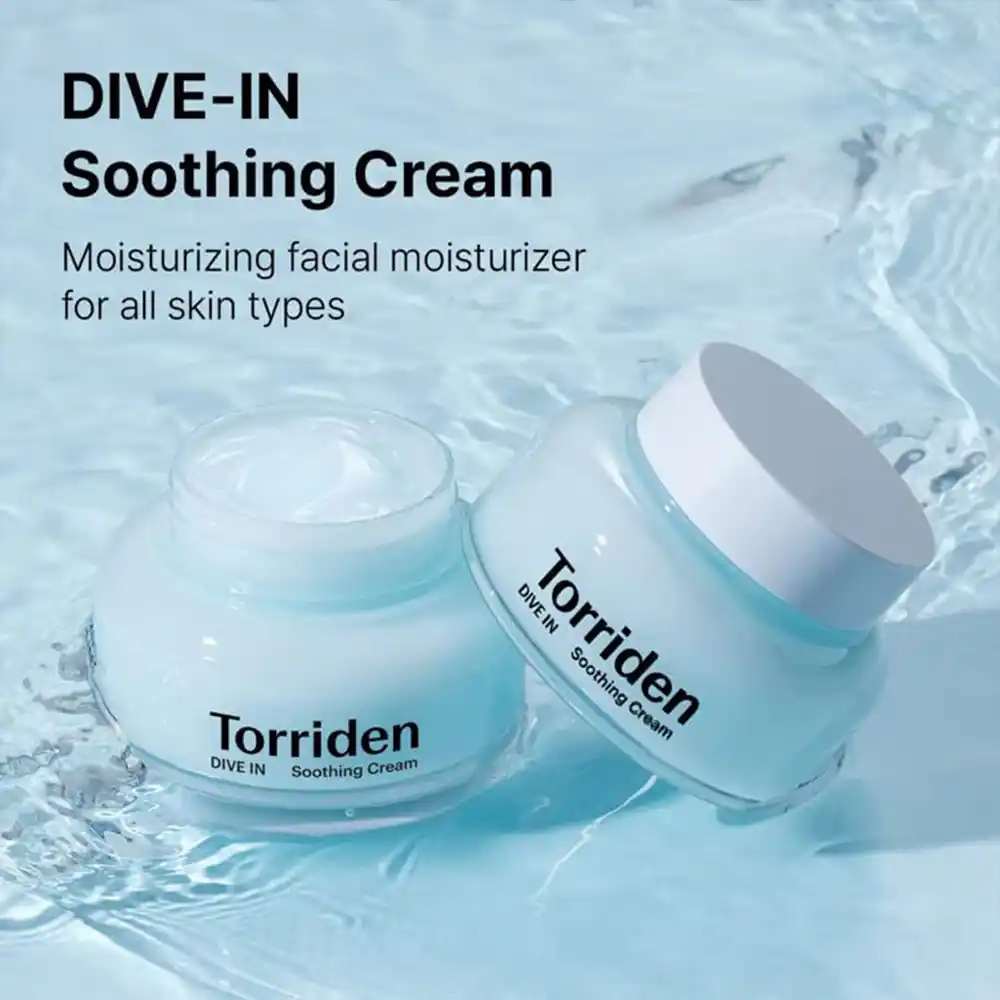 ژل کرم مرطوب کننده و تسکین دهنده هیالورونیک اسید توریدن Torriden DIVE IN Soothing Cream 100ml