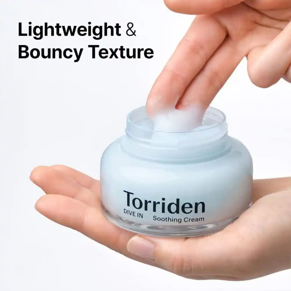 ژل کرم مرطوب کننده و تسکین دهنده هیالورونیک اسید توریدن Torriden DIVE IN Soothing Cream 100ml