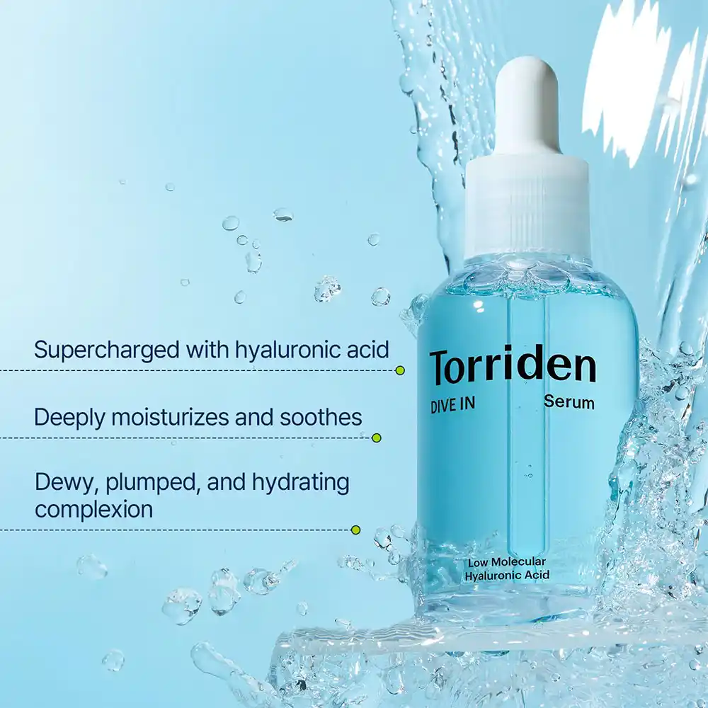 سرم آبرسان هیالورونیک اسید توریدن TORRIDEN Dive In Low Molecular Weight Hyaluronic Serum 50ml(1)