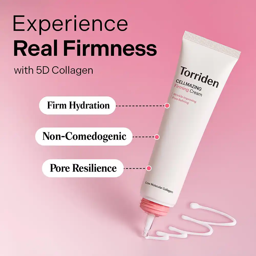 کرم ضد چروک و جوانساز کلاژن ریزمولکولی توریدن Torriden Cellmazing Firming Cream 4