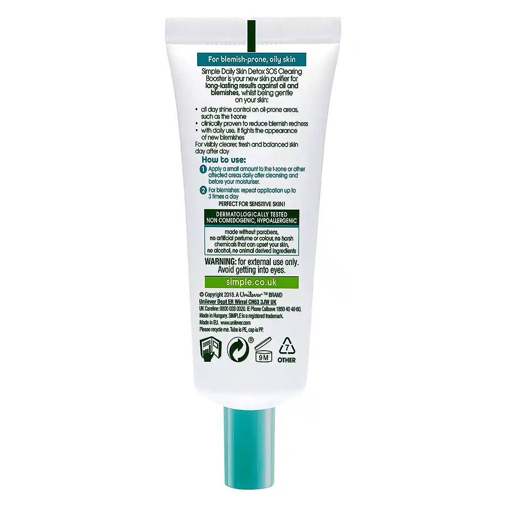 "ژل ضد جوش و کنترل کننده چربی سیمپل Simple Daily Skin Detox SOS Clearing Booster 25ml 2" "ژل ضد جوش و کنترل کننده چربی سیمپل Simple Daily Skin Detox SOS Clearing Booster 25ml" "ژل ضد جوش و کنترل کننده چربی سیمپل Simple Daily Skin Detox SOS Clearing Booster 25ml 1"