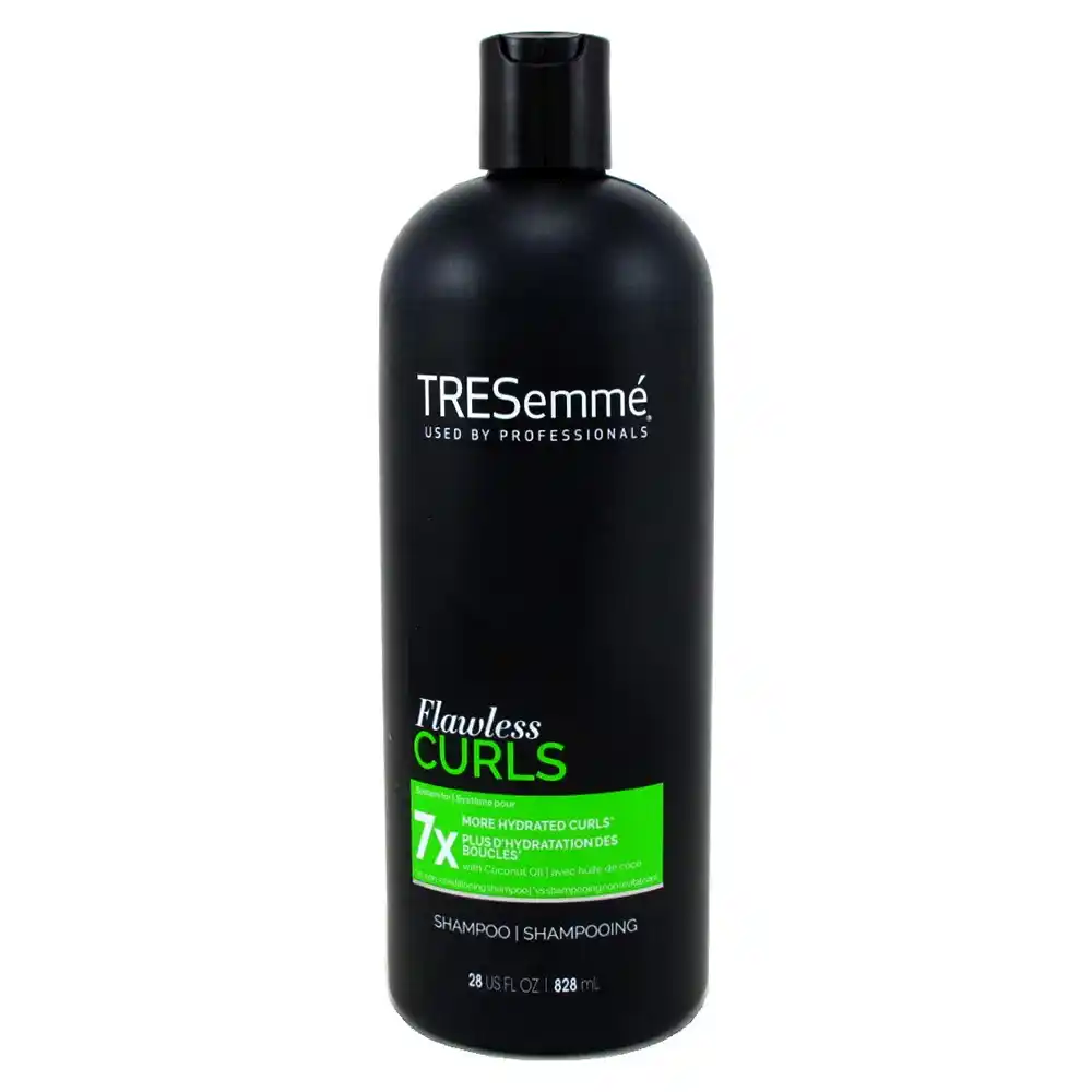 "شامپو آبرسان موهای فر لیبل سبز ترزمی ترزمه ترسمی TRESemme Flawless Curls Shampoo 828ml