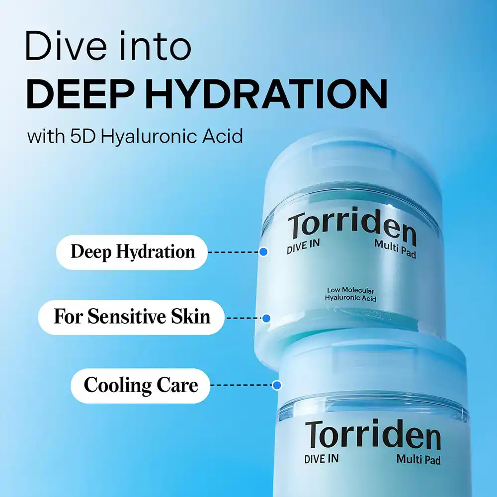 پد تونر هیالورونیک اسید توریدن Torriden DIVE IN Multi Pad