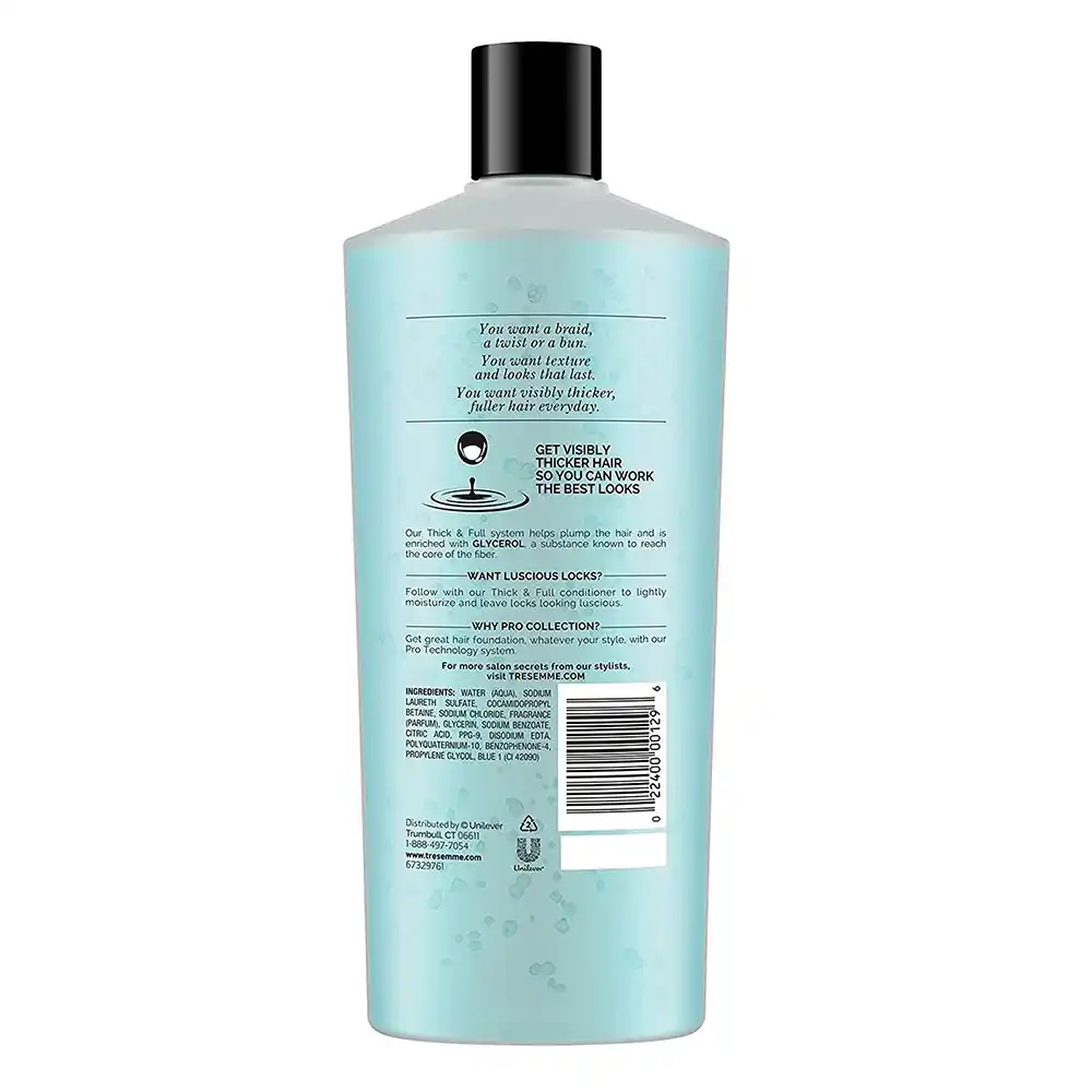 شامپو حجم دهنده ترزمه Thick + Full 650ml | TRESemmé Thick + Full Shampoo with Glycerol