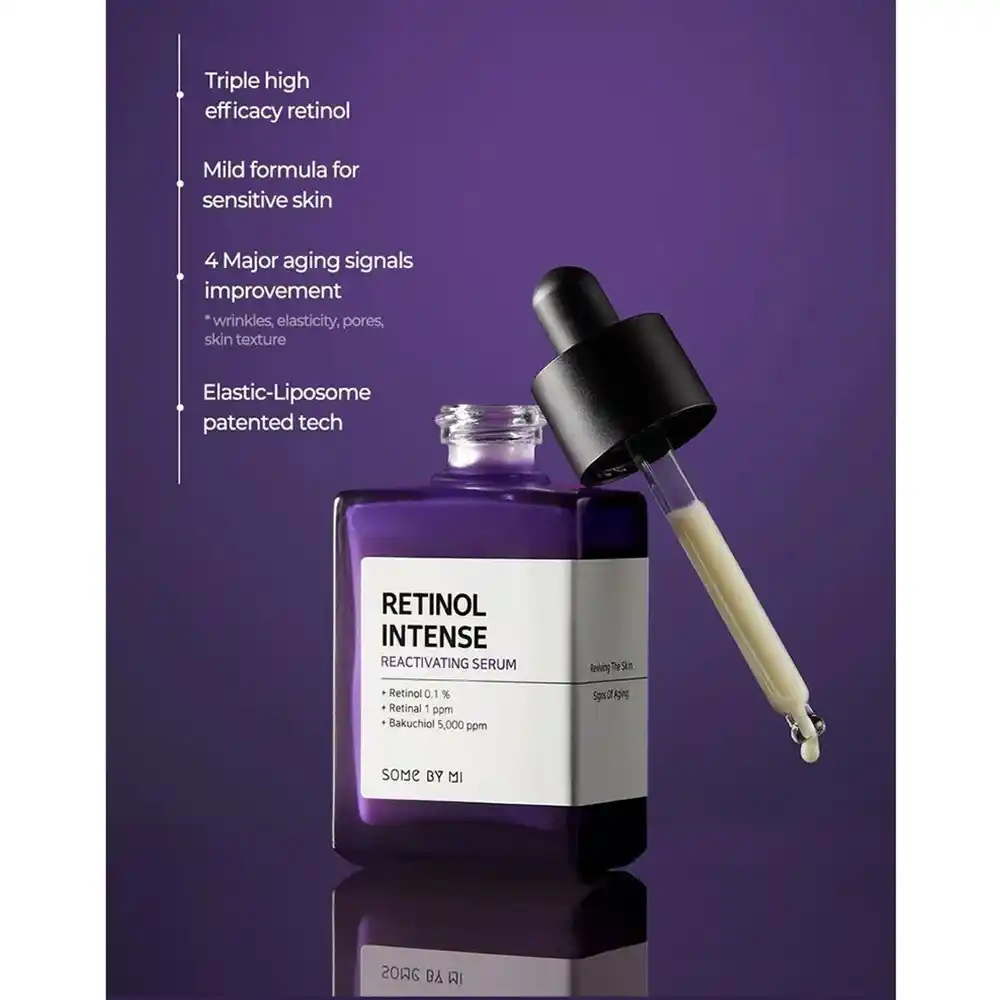 سرم رتینول سام بای می ضد پیری و جوانساز پوست SOME BY MI Retinol Intense Reactivating Serum 30ml