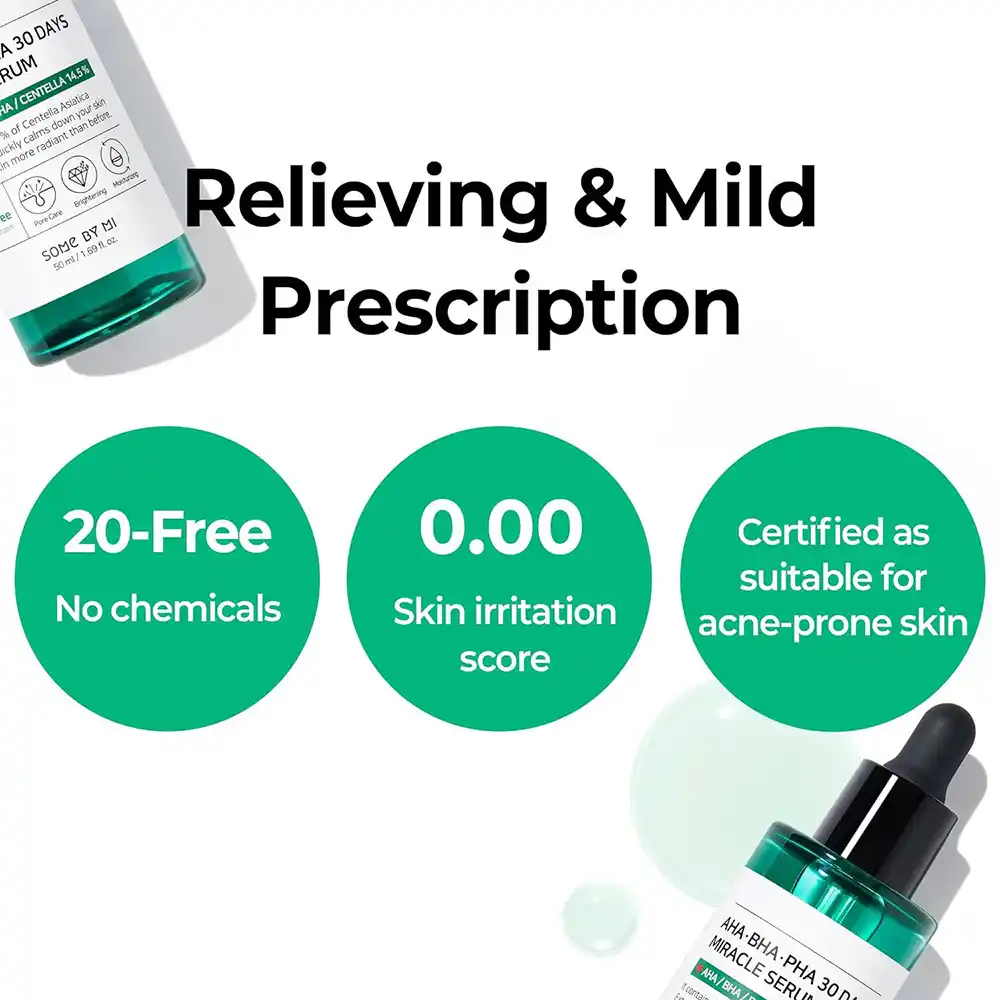 سرم ضد جوش و آبرسان 30 روزه میراکل سام بای می SOME BY MI AHA BHA PHA 30 Days Miracle Serum 50ml