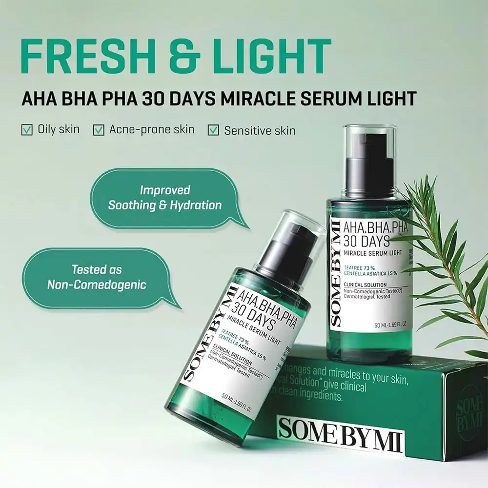 سرم ضد جوش و آبرسان 30 روزه میراکل سام بای می SOME BY MI AHA BHA PHA 30 Days Miracle Serum 50ml
