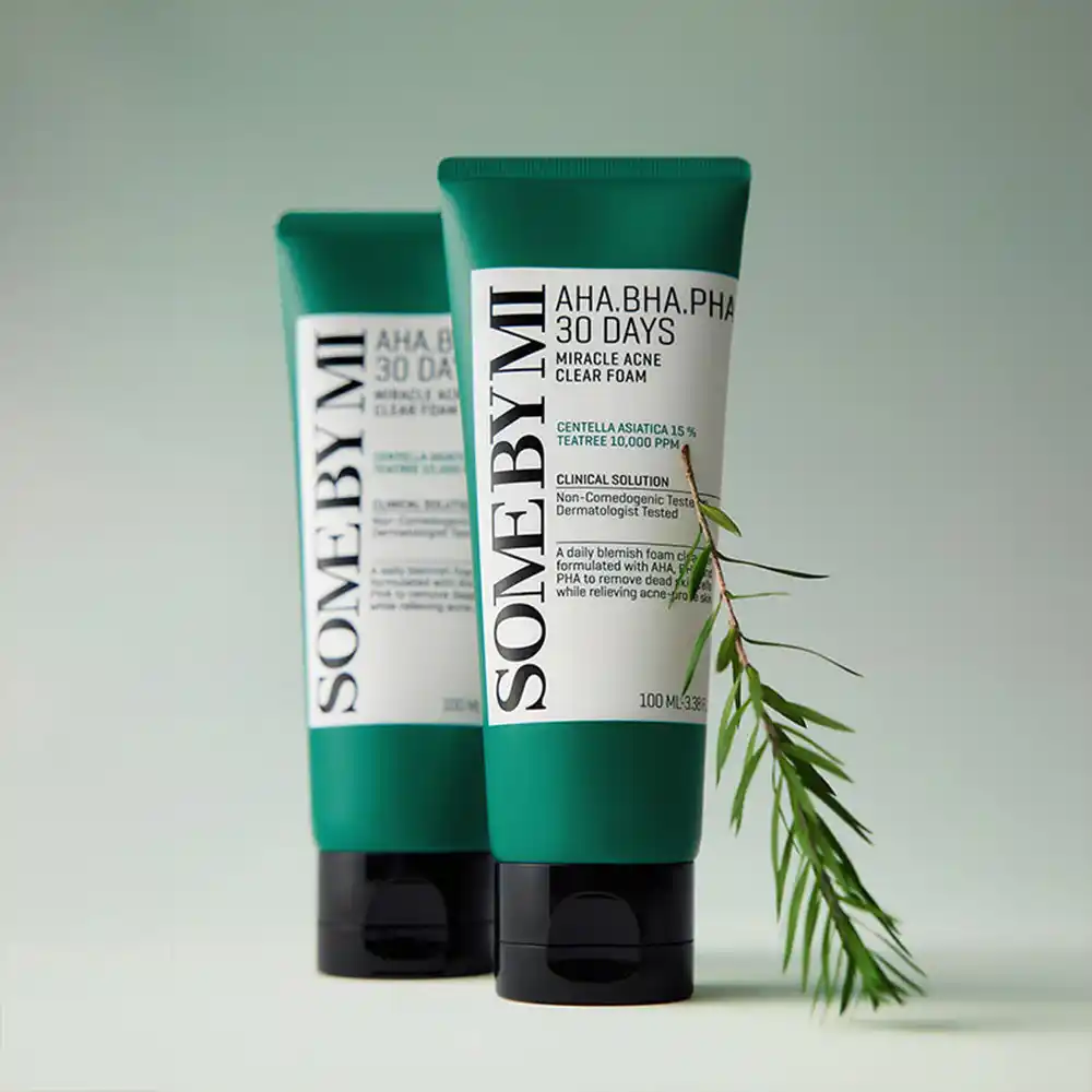 فوم ضد جوش لایه بردار میراکل سام بای می SOME BY MI AHA BHA PHA 30 Days Miracle Acne Clear Foam 100ml