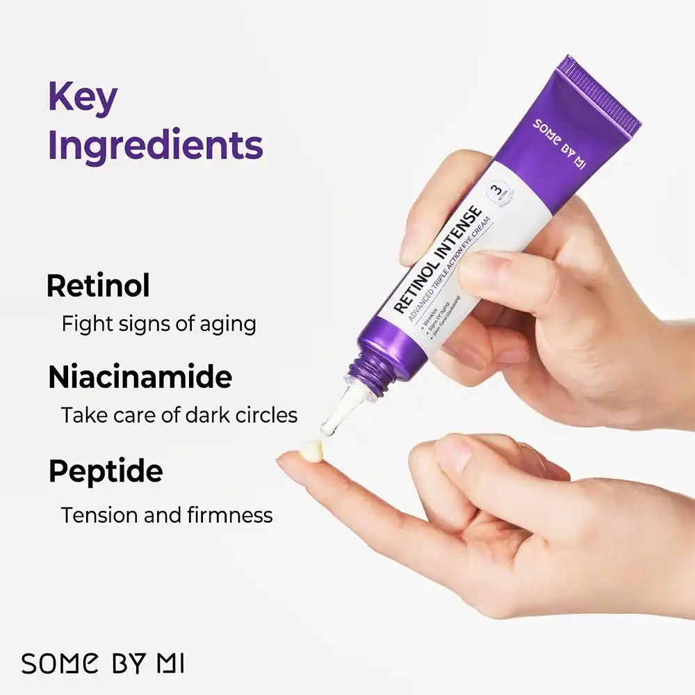 کرم دور چشم رتینول سام بای می SOME BY MI Retinol Intense Triple Action Eye Cream 30ml