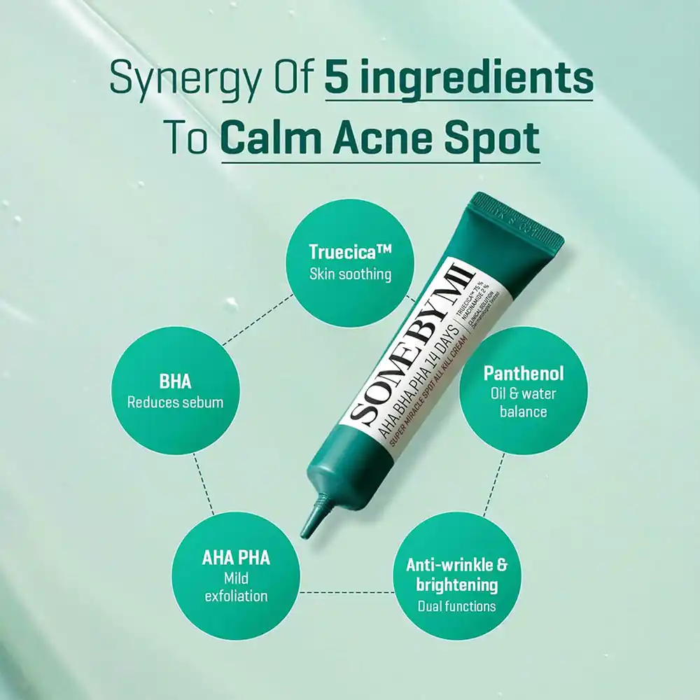 کرم ضد جوش 14 روزه سوپر سام بای می SOME BY MI AHA BHA PHA 14 Days Super Miracle Spot All Kill Cream 30ml