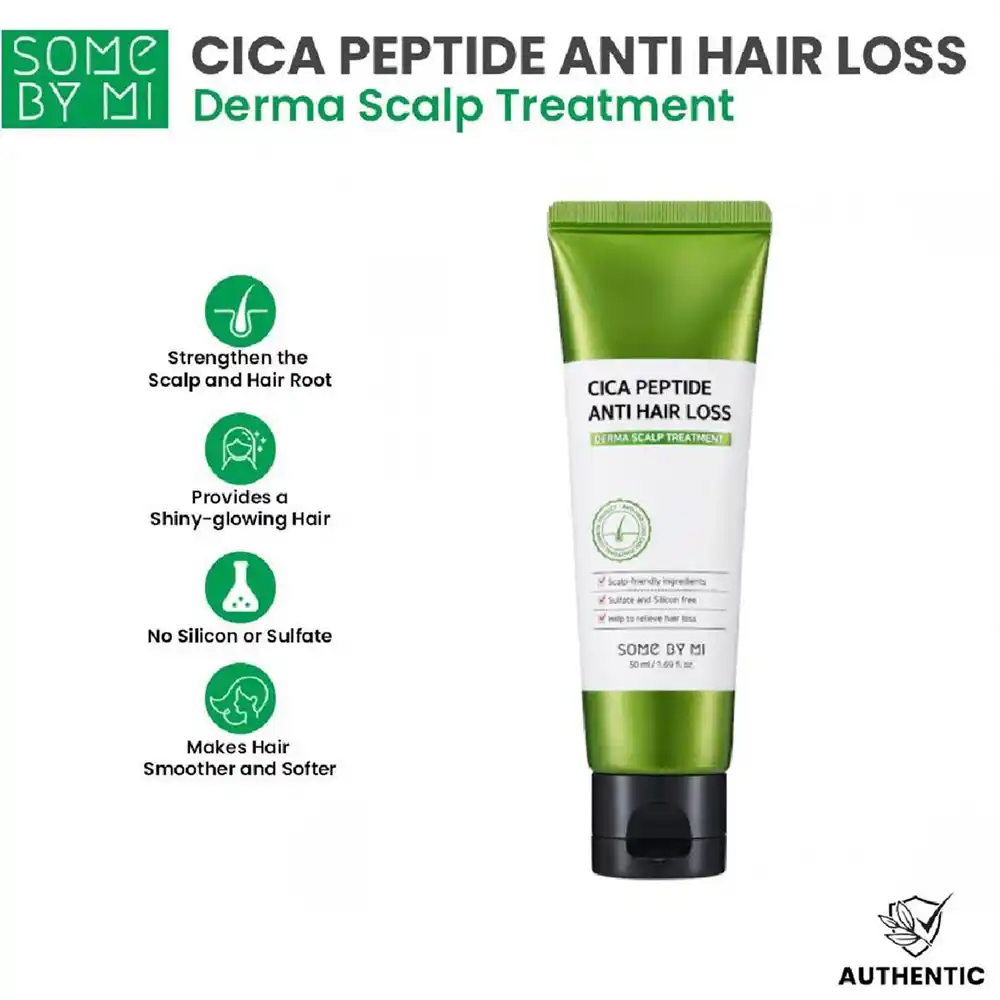 ماسک مو ضد ریزش تقویت کننده سیکا پپتاید سام بای می SOME BY MI CICA Peptide Anti Hair Loss Scalp Treatment 50ml
