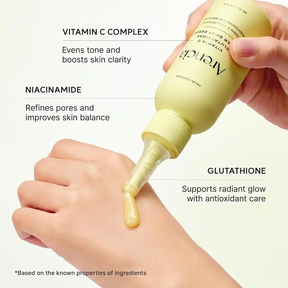 اسنس ویتامین سی آرنسیا Arencia Vitamin C Booster Serum 30ml ضد لک، ضد چروک و روشن کننده پوست