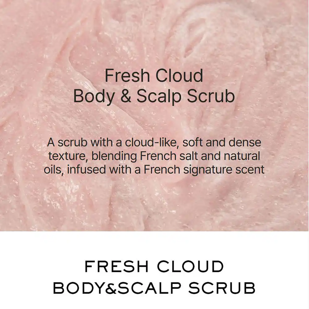 اسکراب کف سر و بدن آرنسیا صورتی Arencia Fresh Cloud Sea Salt Body Scalp Scrub Pink