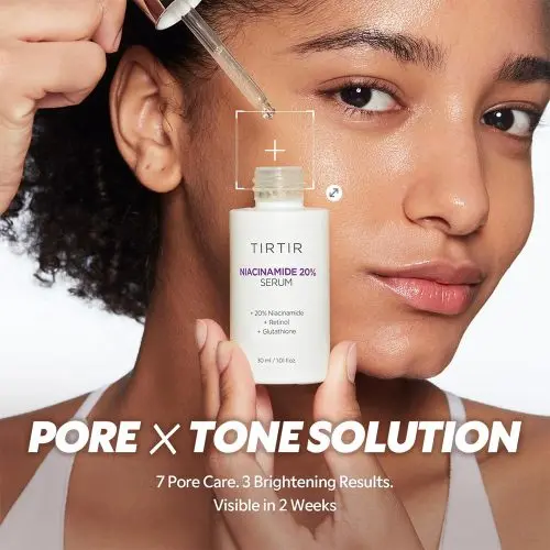 سرم نیاسینامید 20 درصد تیر تیر روشن کننده، کنترل چربی و منافذ پوست TIRTIR Niacinamide 20 Serum